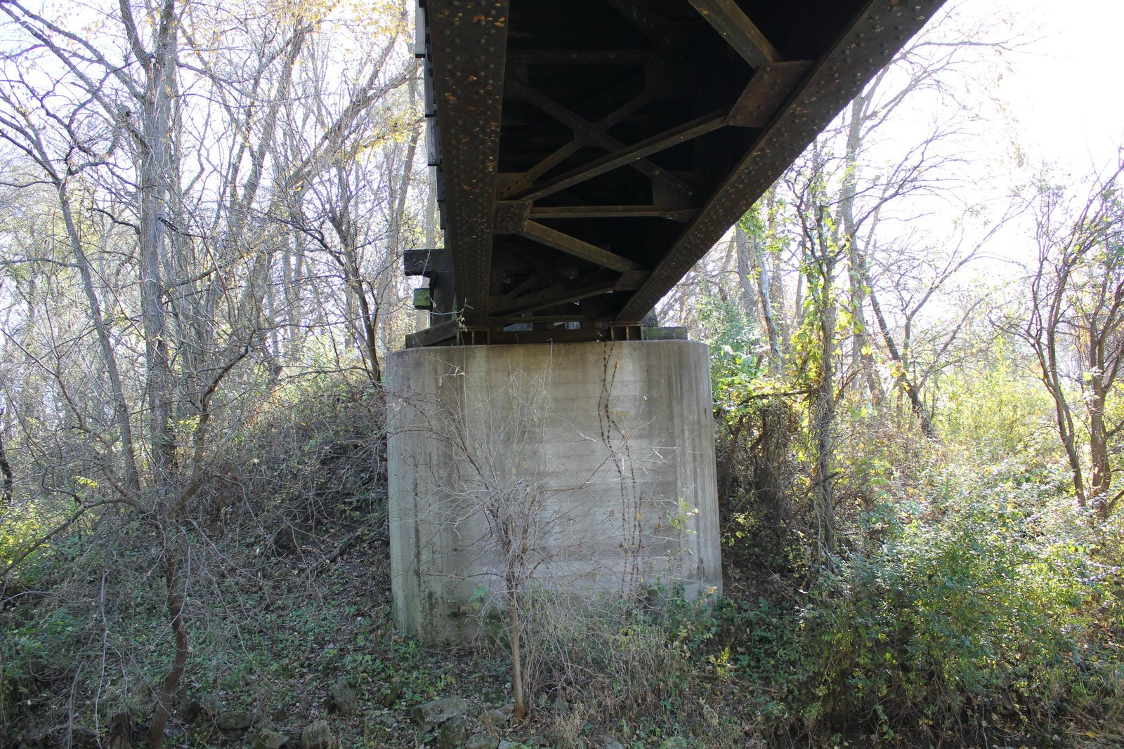 Under bridge